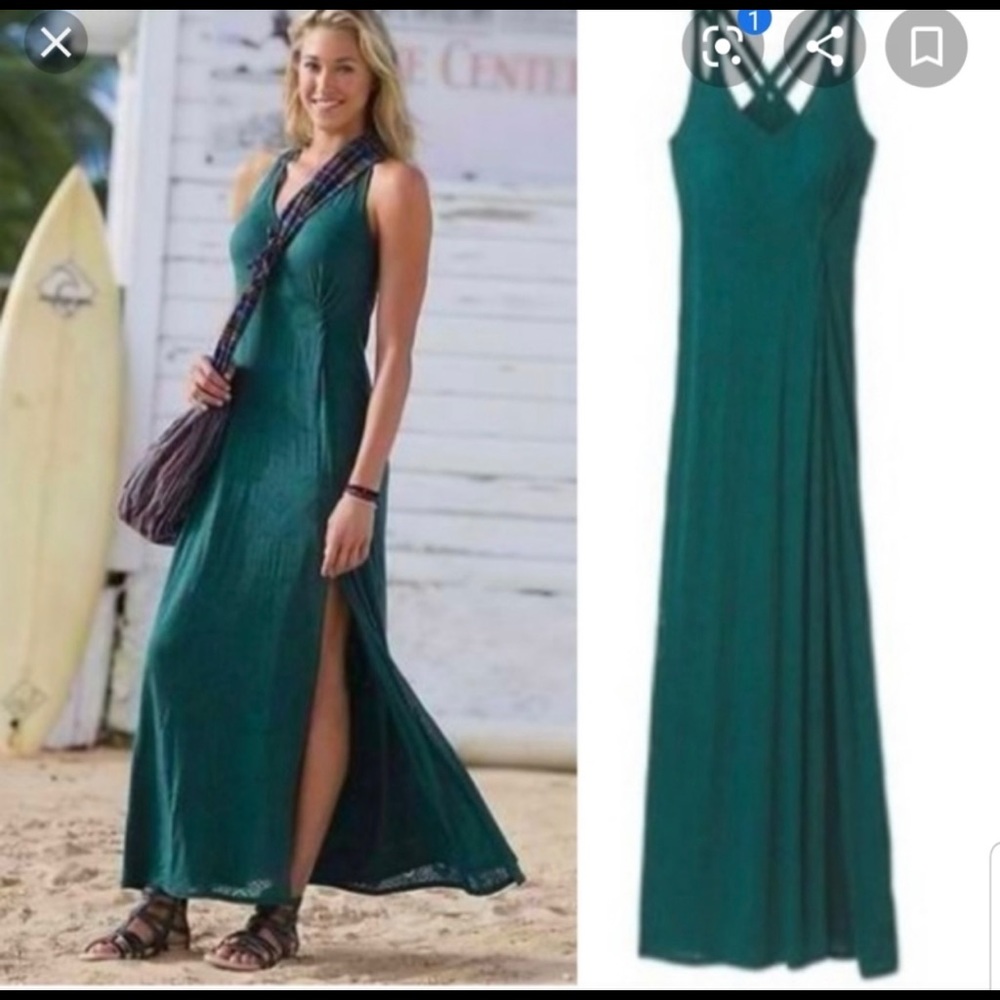 Athleta | Green Maxi Dress